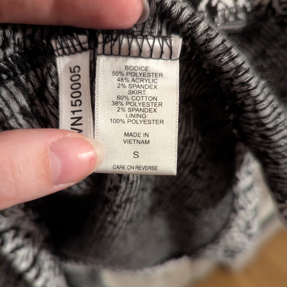 New York & Company Black and White Peplum Dress - Picture 8 of 9